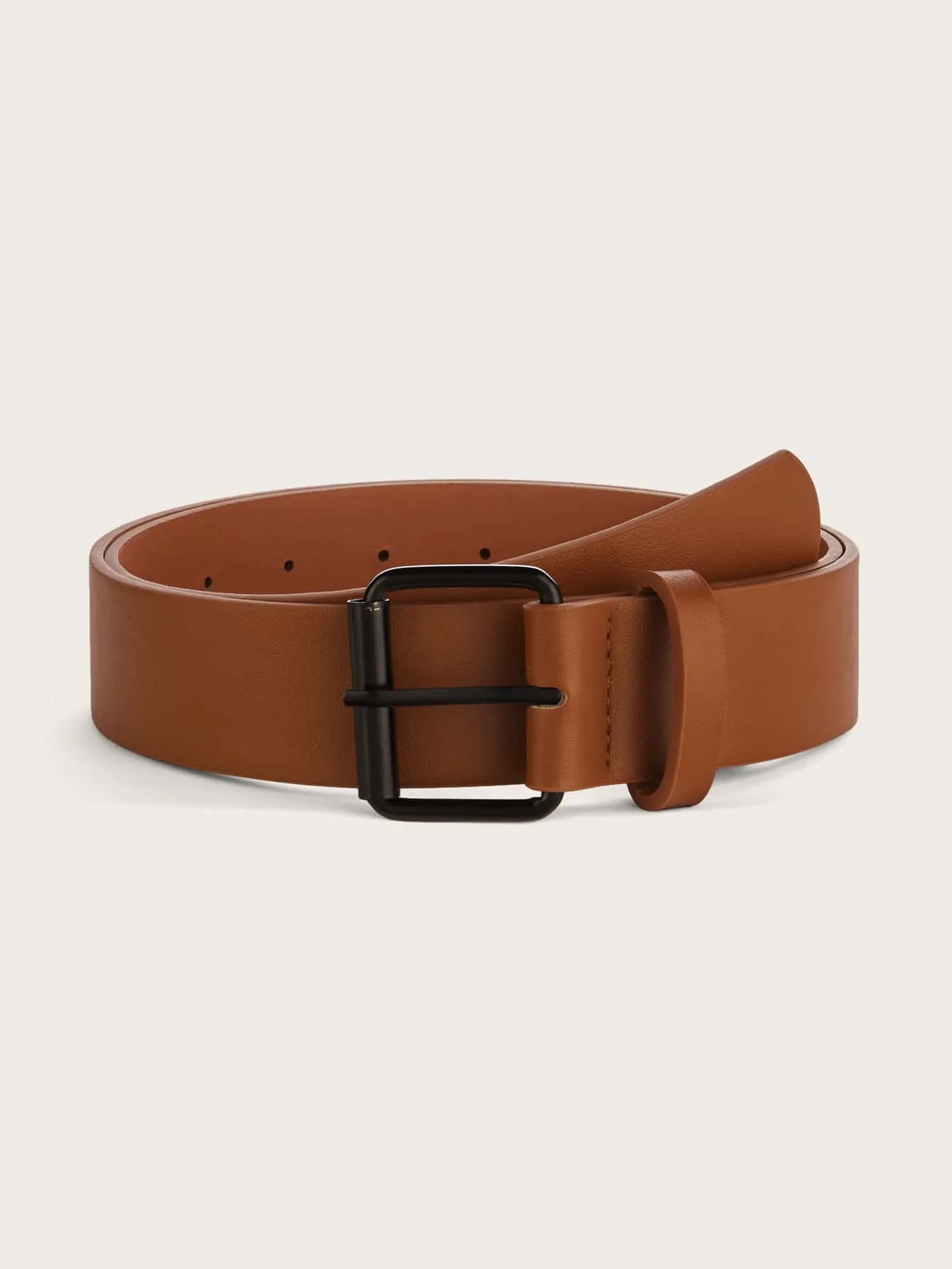 1pc Geo Buckle Wide Belt