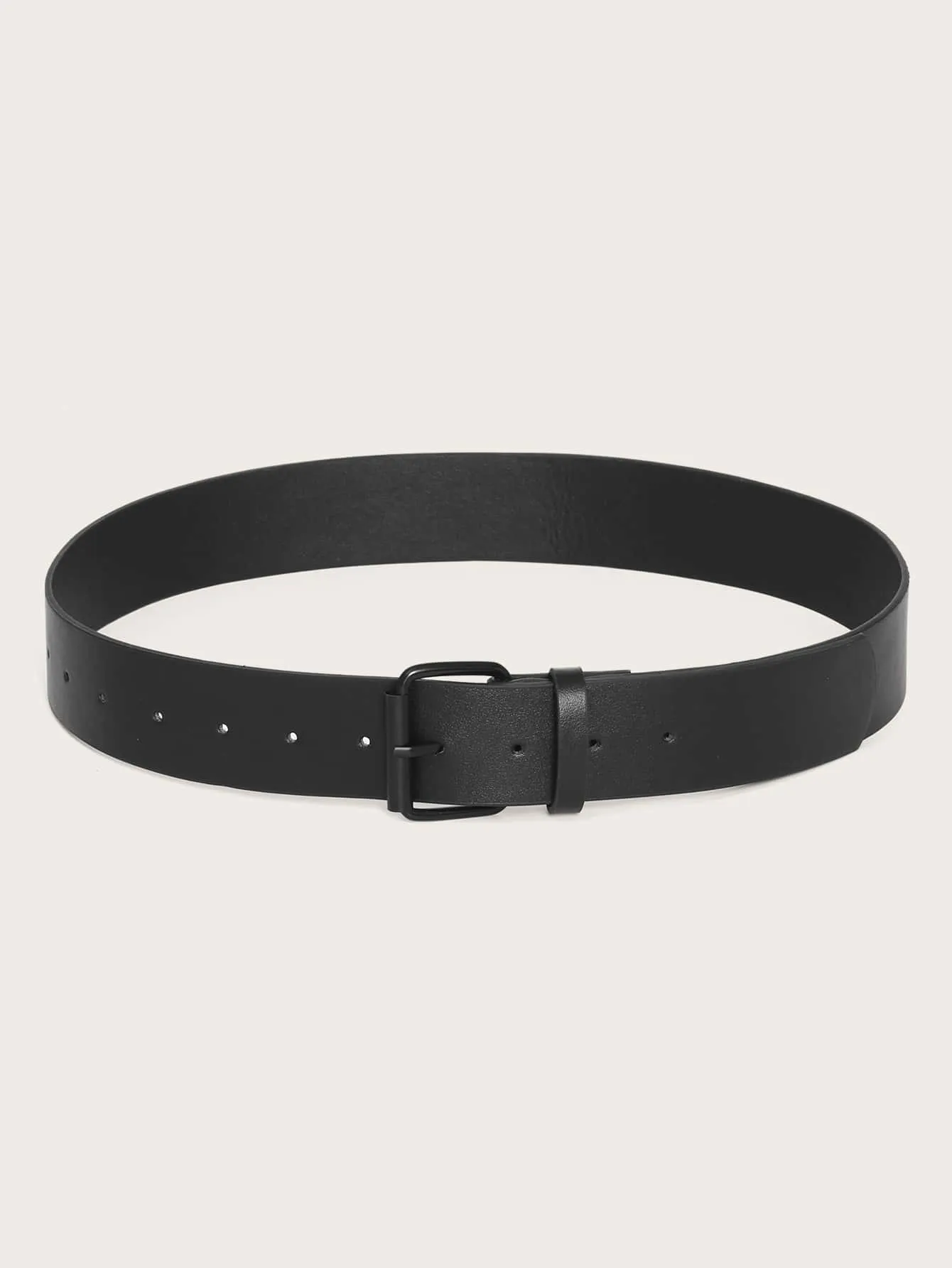 1pc Geo Buckle Wide Belt