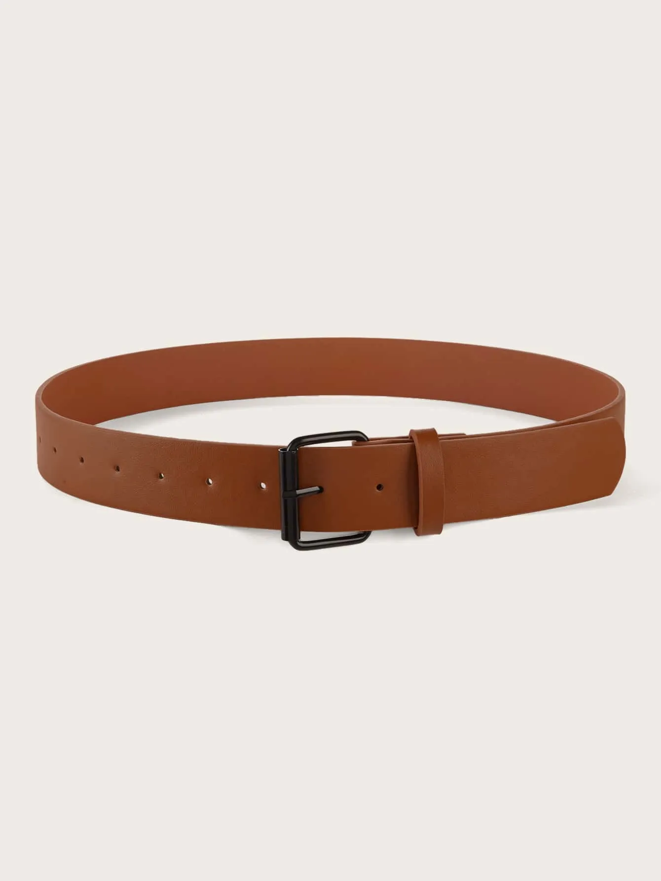 1pc Geo Buckle Wide Belt