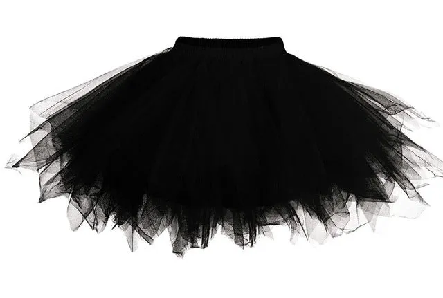 2018 Tulle Skirts Womens High Quality Elastic Stretchy Tulle Teen Layers Summer Womens Adult Tutu Skirt  Pleated Mini Skirts