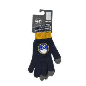 '47 Brand Buffalo Sabres Navy Knit Texting Gloves