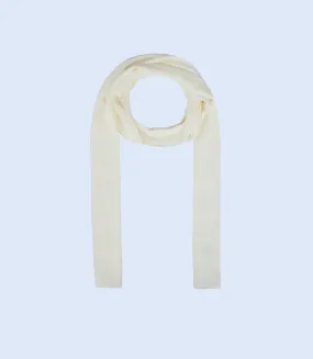 Womens Off-White Scarf A4964 - Elegant and Cozy Accessory