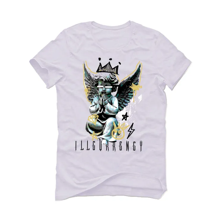 Air Jordan 11 Gratitude | ILLCURRENCY White T-Shirt (Graffiti Angel)