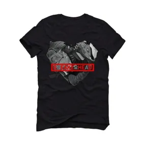 Air Jordan 5 OG Fire Red Silver Tongue 2020 Black T-Shirt (SNEAKER HEART)