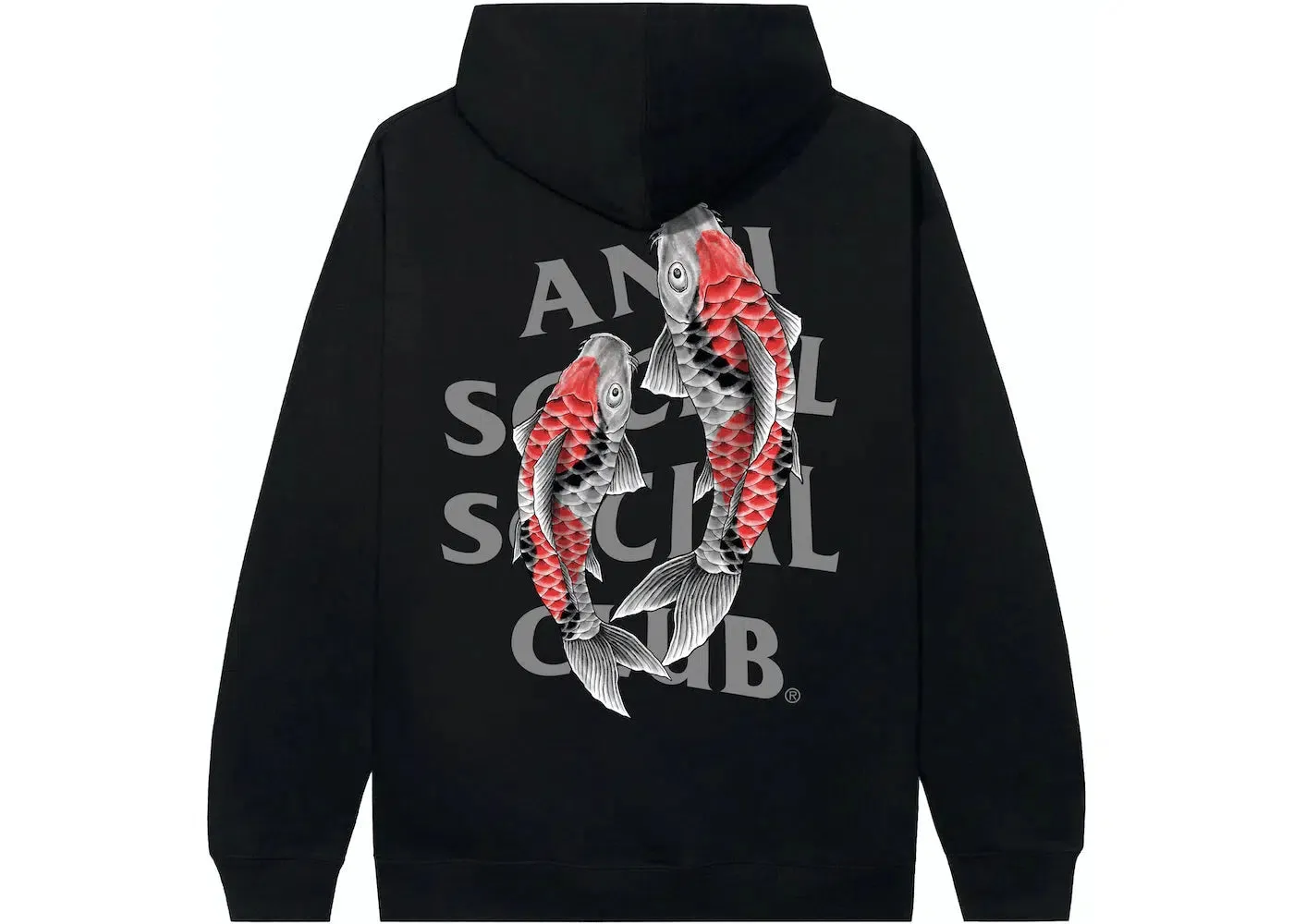 Anti Social Social Club Koi Garden 3M Reflective Hoodie Black