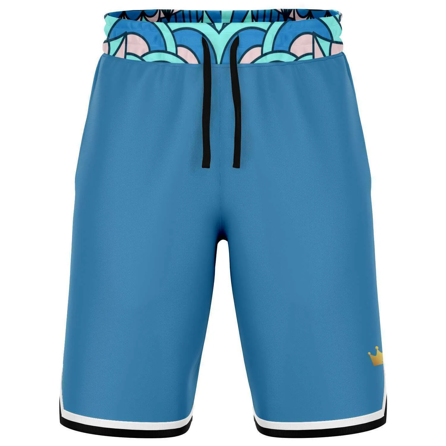 Aqua Amarillo Unisex Basketball Shorts