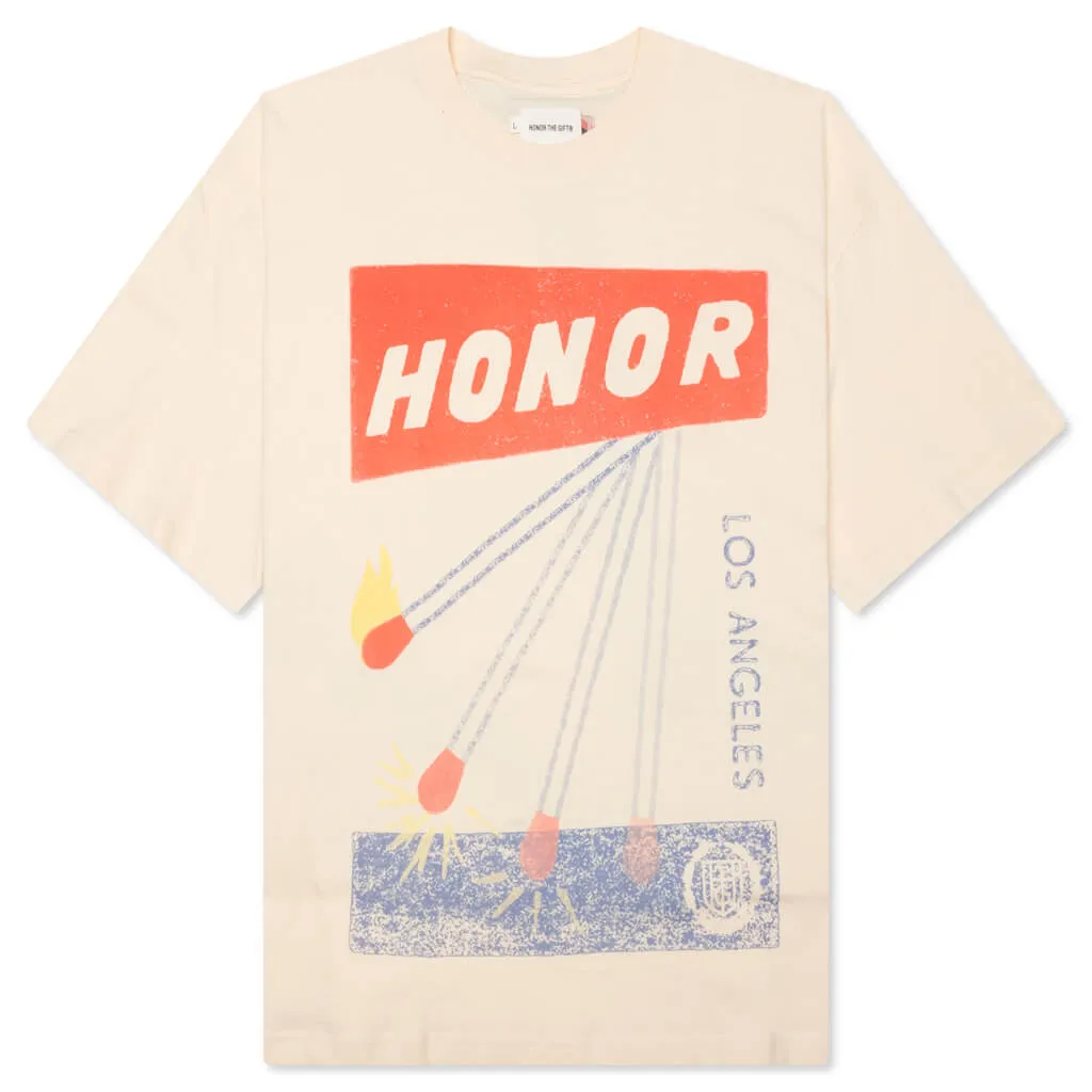 B-Summer HTG Match Box S/S Tee - White