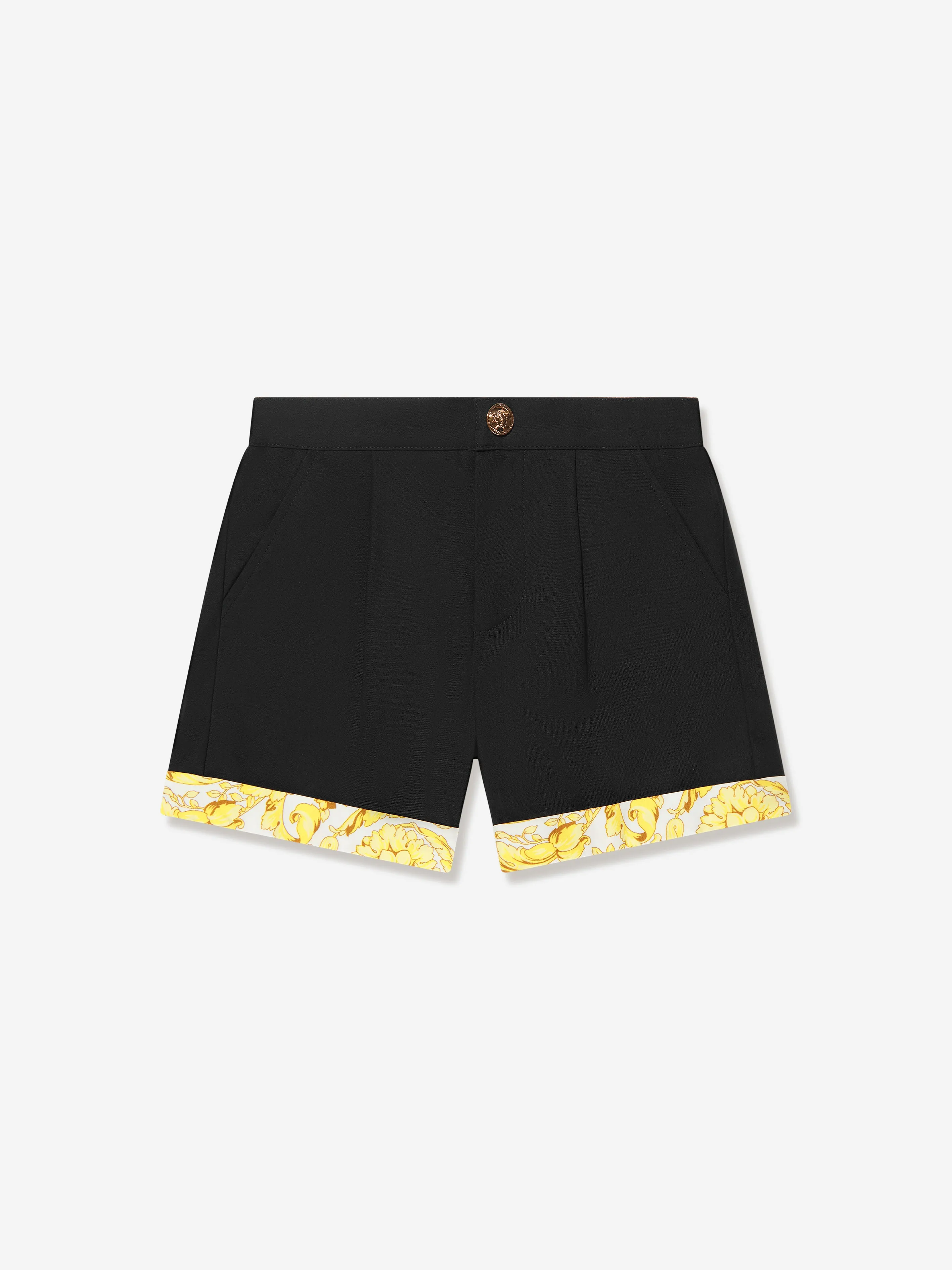 Baby Boys Borroco Trim Shorts in Black