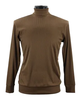 Bassiri L/S Turtle Neck T-Shirt 633-Cappuccino