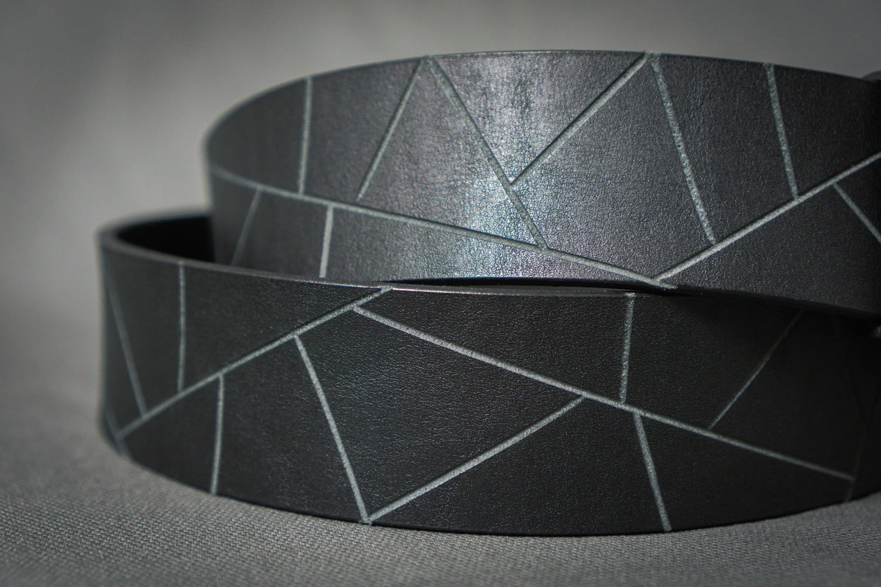 Black Leather Belt 38mm/43mm | Men Women | Handcrafted | Personalization Available