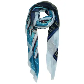 Blue Pacific Vintage Locale New York Cashmere and Silk Scarf