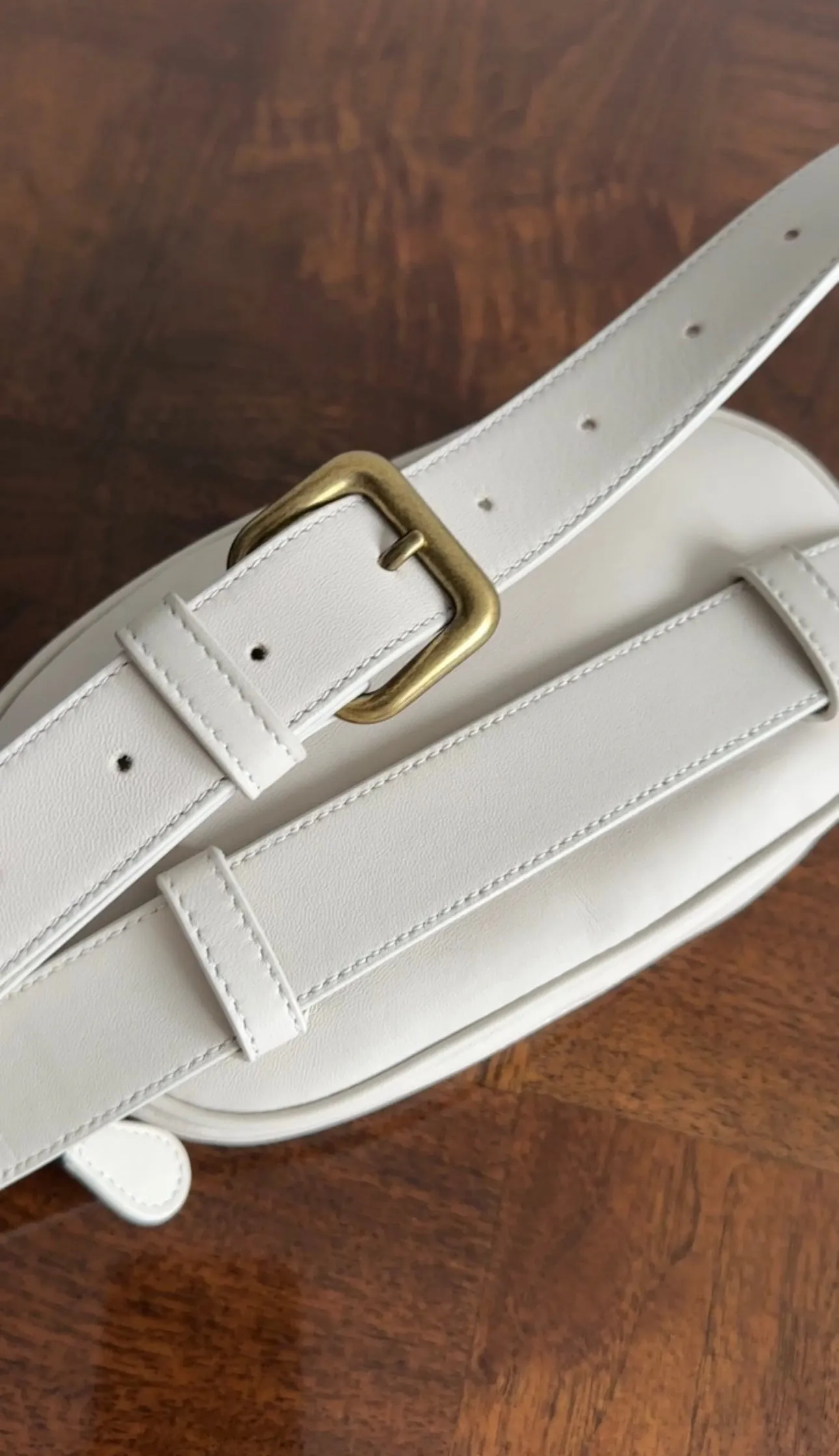 Bottega Veneta Ivory Intrecciato Leather Belt Bag