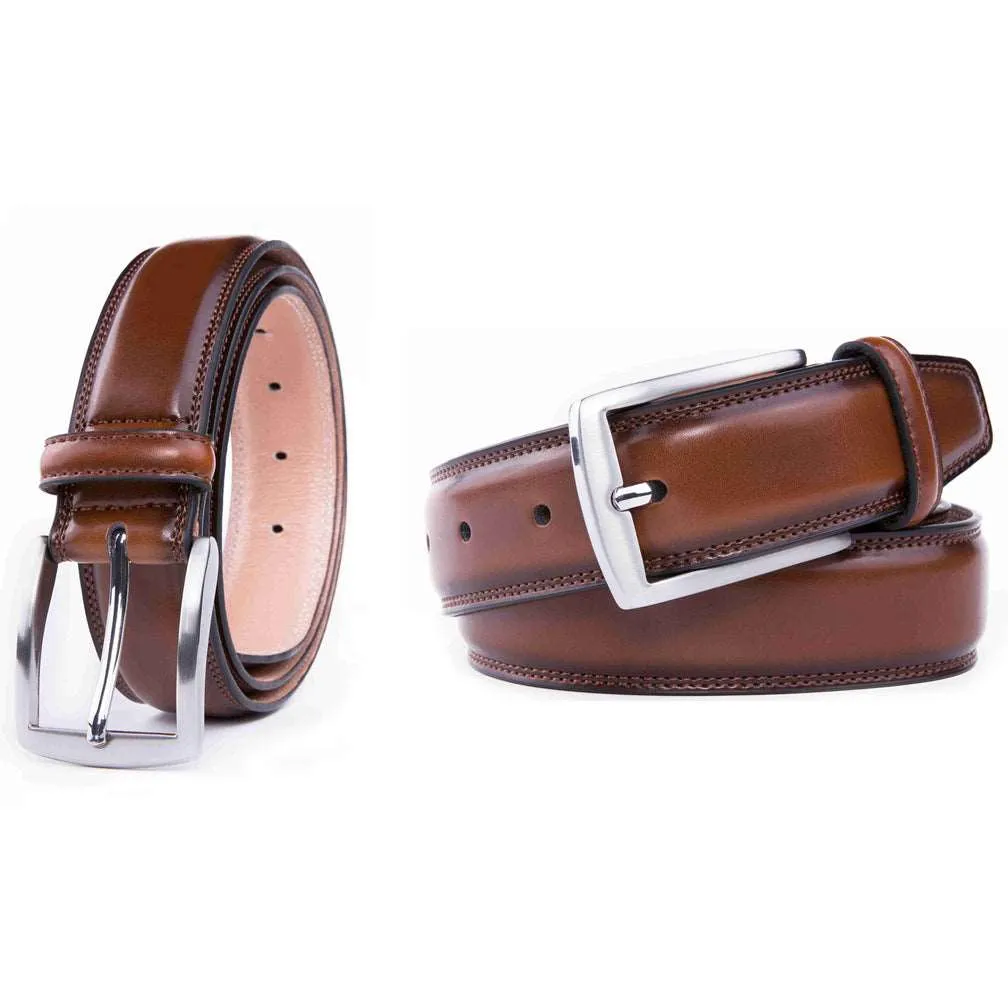 Braveman Men's Classic Genuine Leather Dress Belt