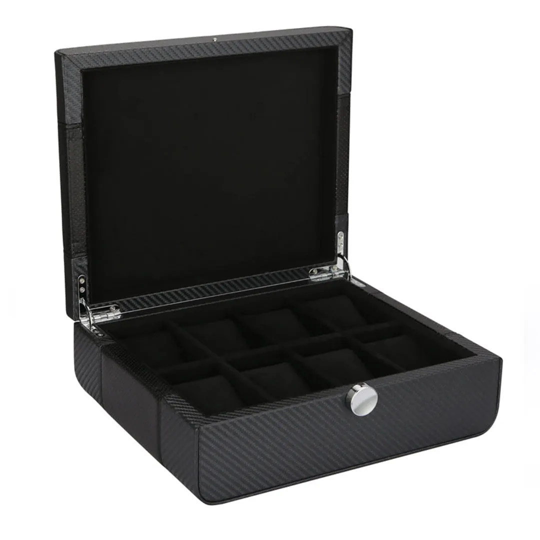 Carbon Fiber Leather Watch Case