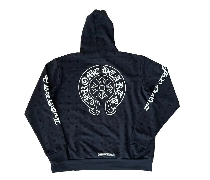 Chrome Hearts Cross Allover Horseshoe Hoodie "Black" (LNDN Exclusive)