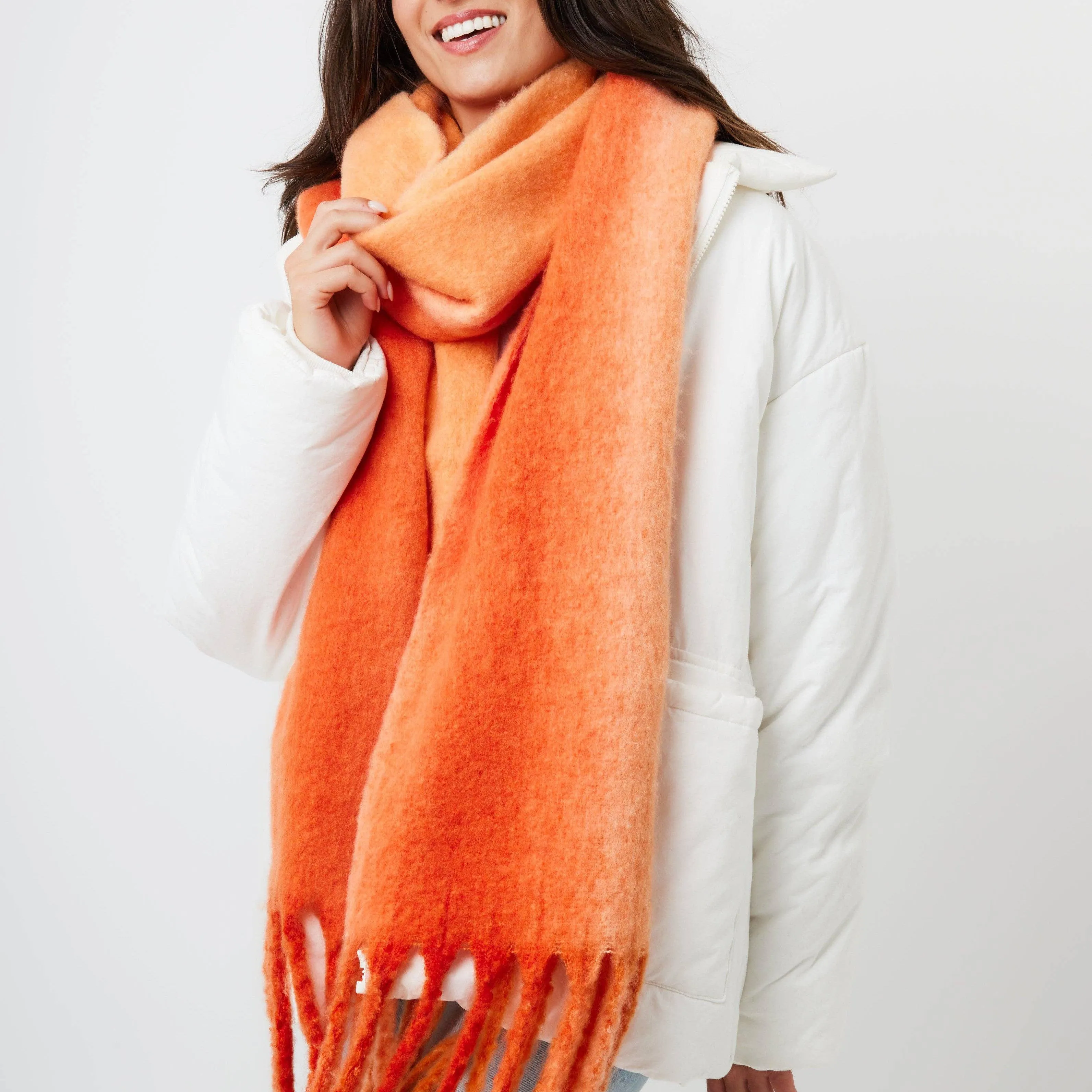 Chunky Scarf - Orange