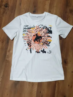 Cowboy Bronc Cactus Graphic Tee