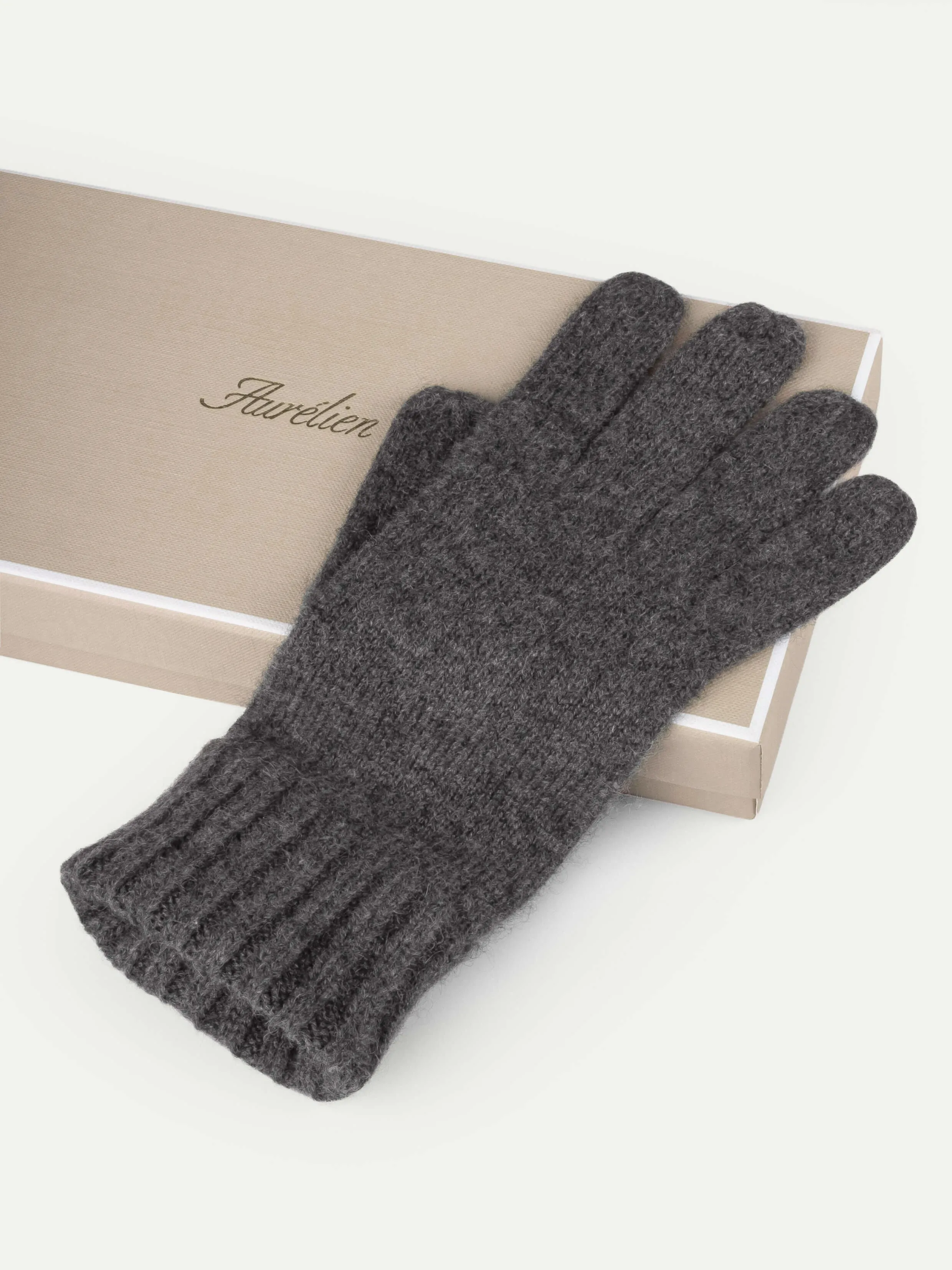 Dark Grey Wintertime Gloves