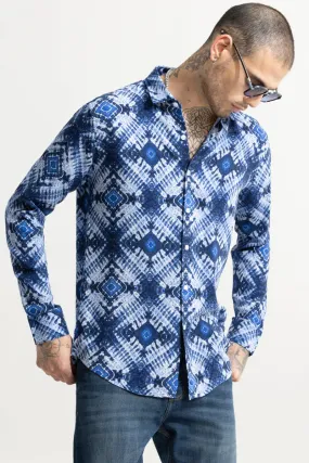 Dye Art Blue Shirt