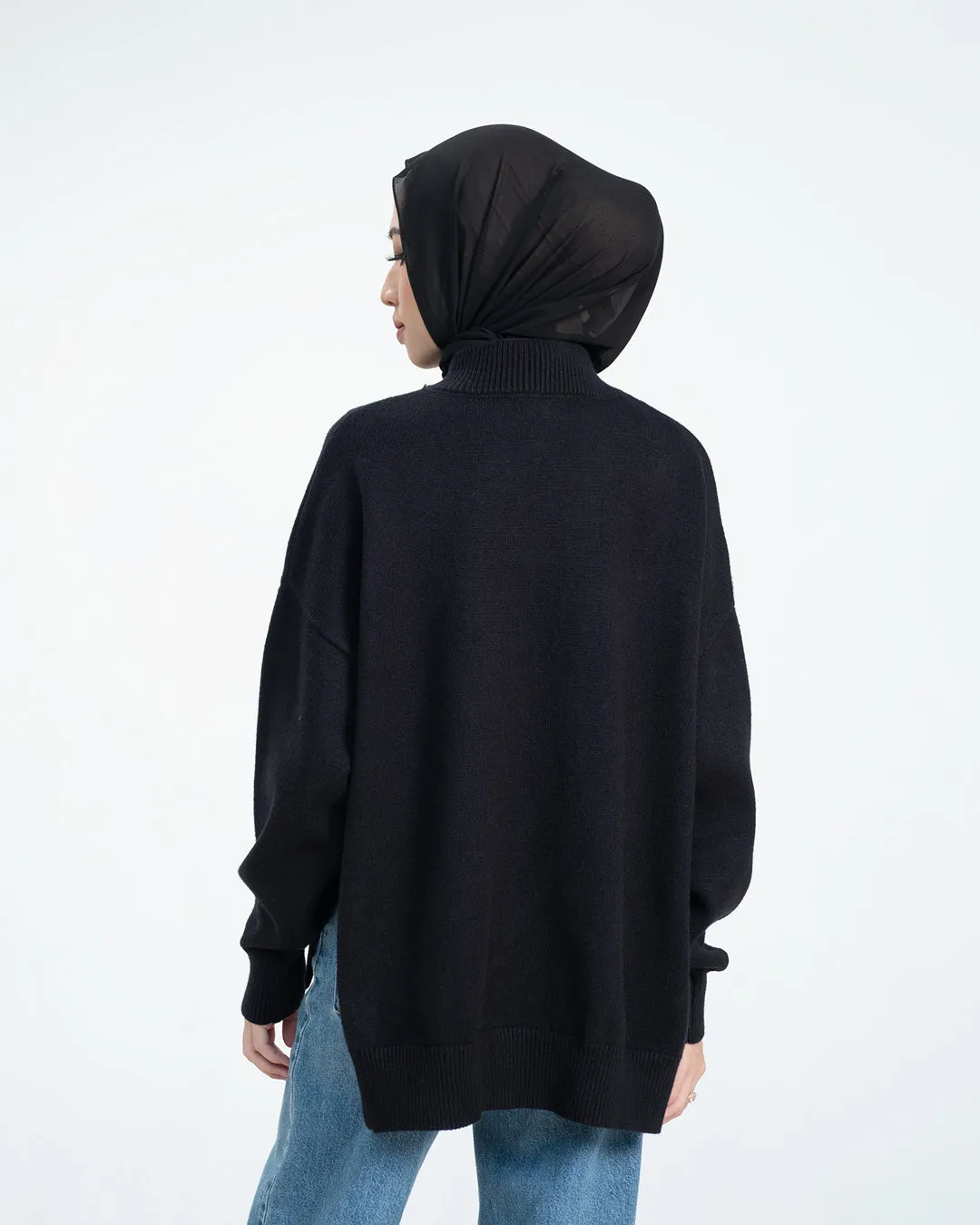 Esmee Sweater - Black - Sweater Atasan Knitwear Wanita - KW1720060