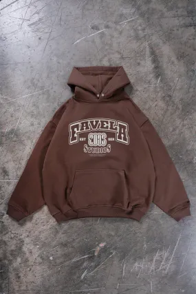 EST2015 BROWN SNAP BUTTON HOODIE