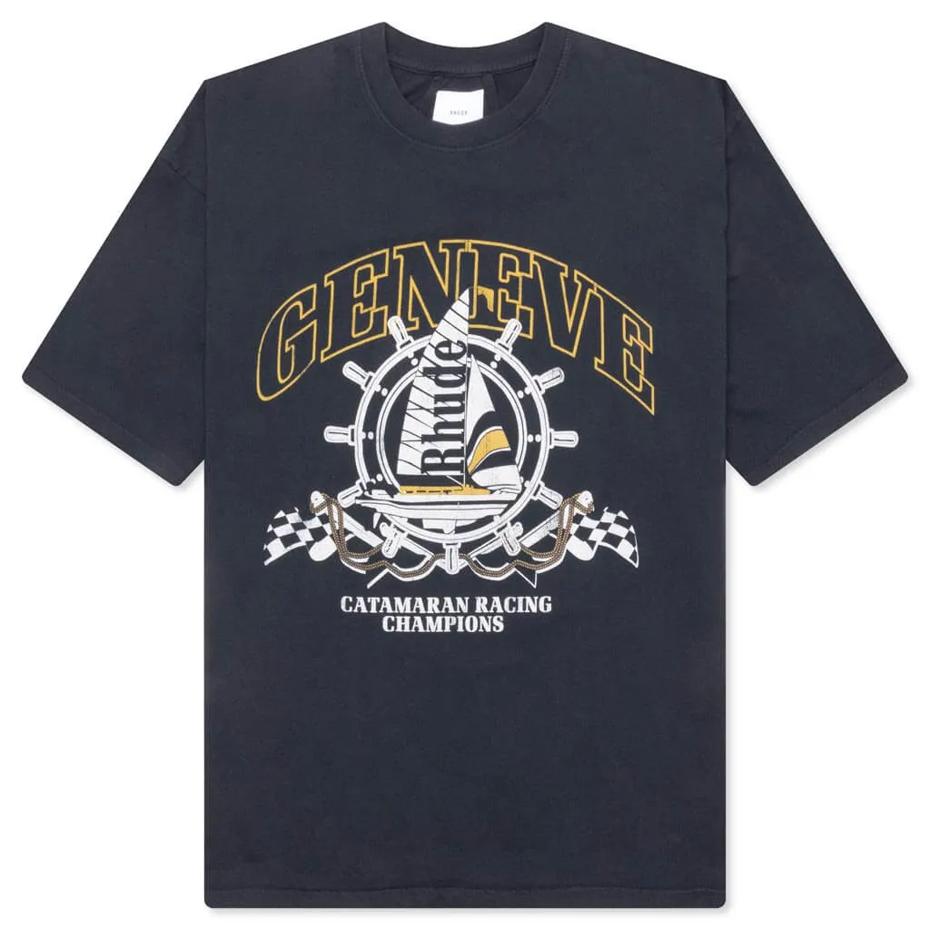 Geneve Catamaran Tee - Vintage Black