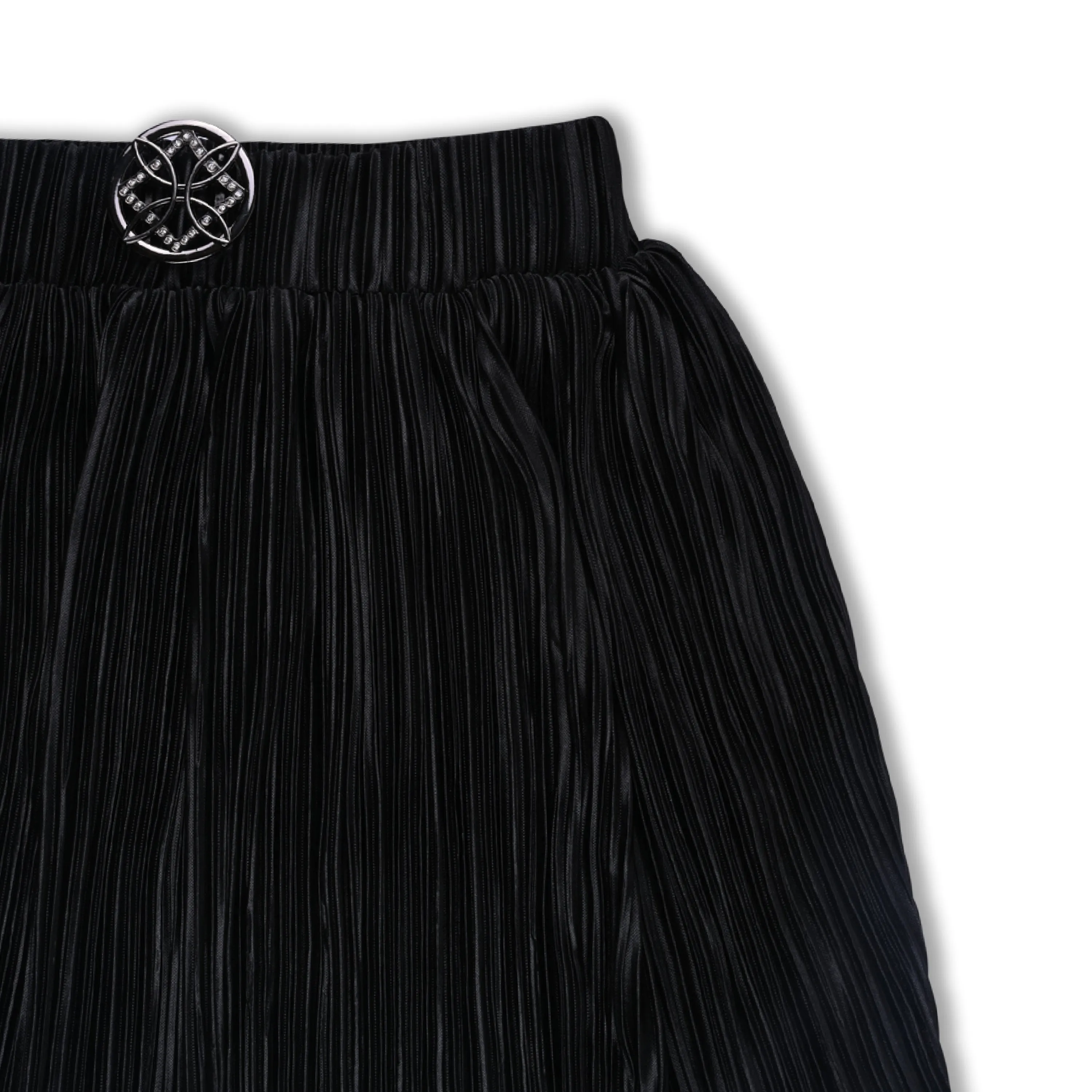 Girls Above Knee Length Accordion Pleat Skirt