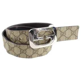 Gucci Monogram Canvas Brown Reversible GG Belt - 33-37