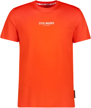 JACE CREW TANGERINE NECK LOGO T-SHIRT