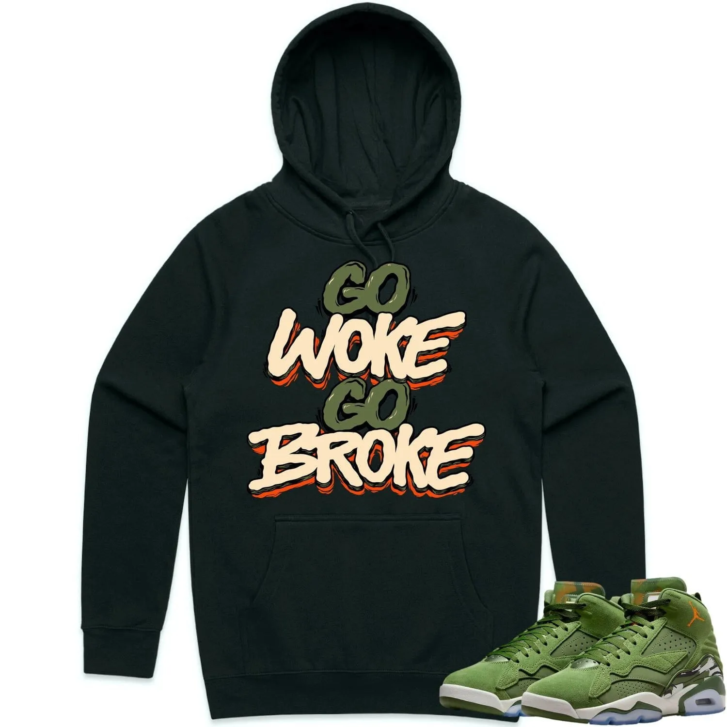 Jordan MVP 678 Sky J Olive Hoodie to Match - CELADON GO WOKE GO BROKE