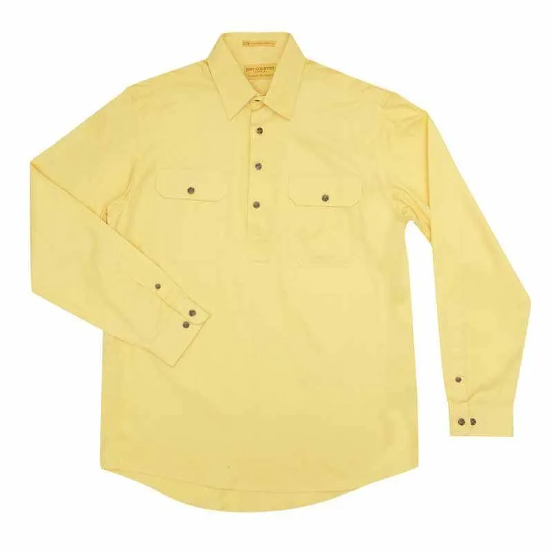 Just Country Cameron 1/2 Button Shirt Men's Butter