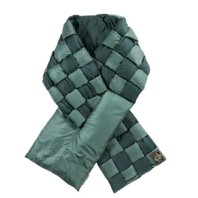 KAPITAL NYLON KEEL WEAVING SCARF GREEN