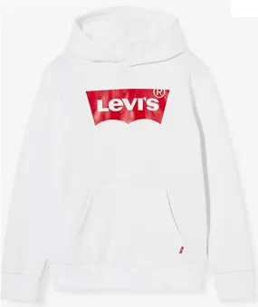 Levis Boys' Batwing Screenprint Hoodie 9E8778-001 white