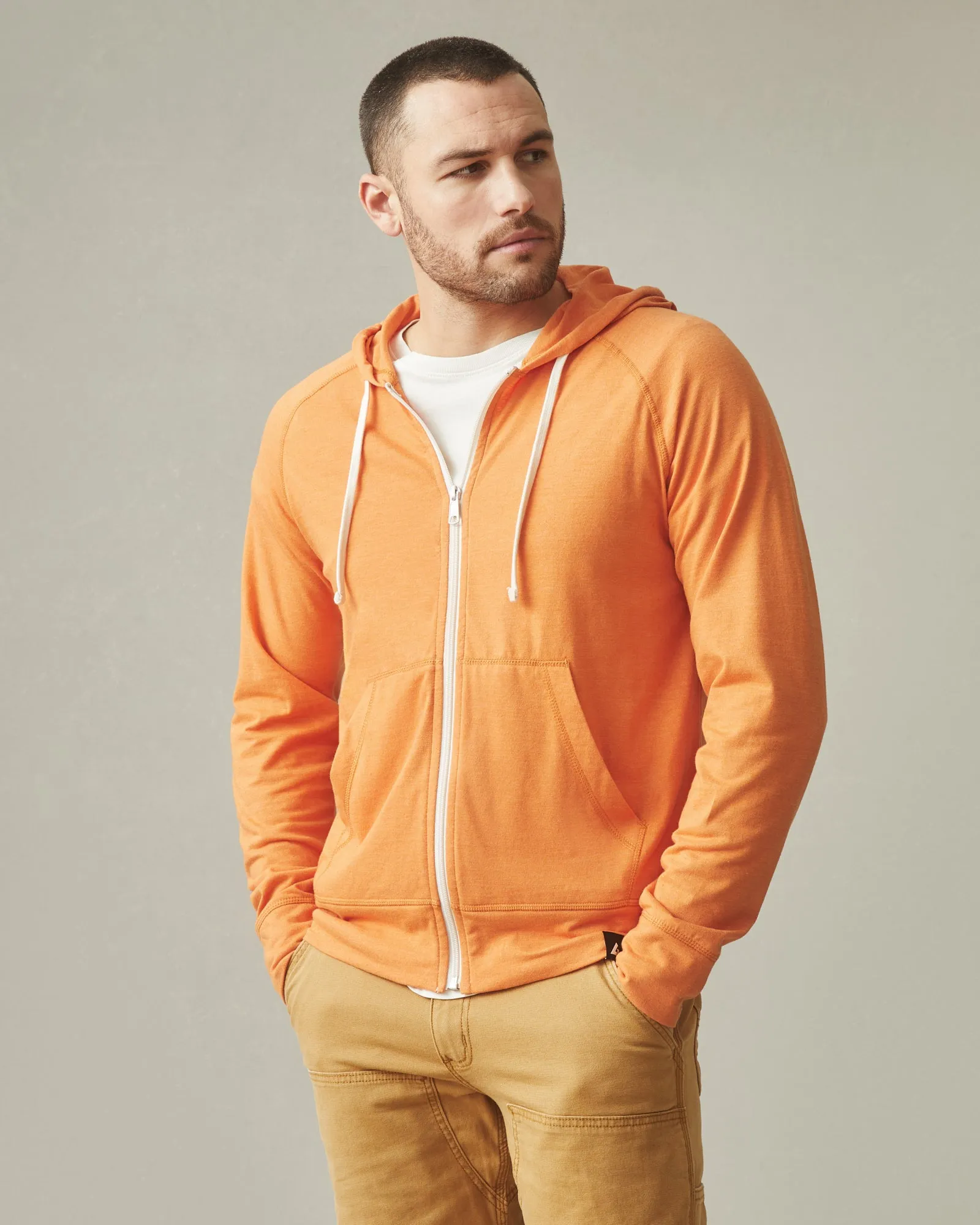 Lightweight Full Zip - Amber Glow