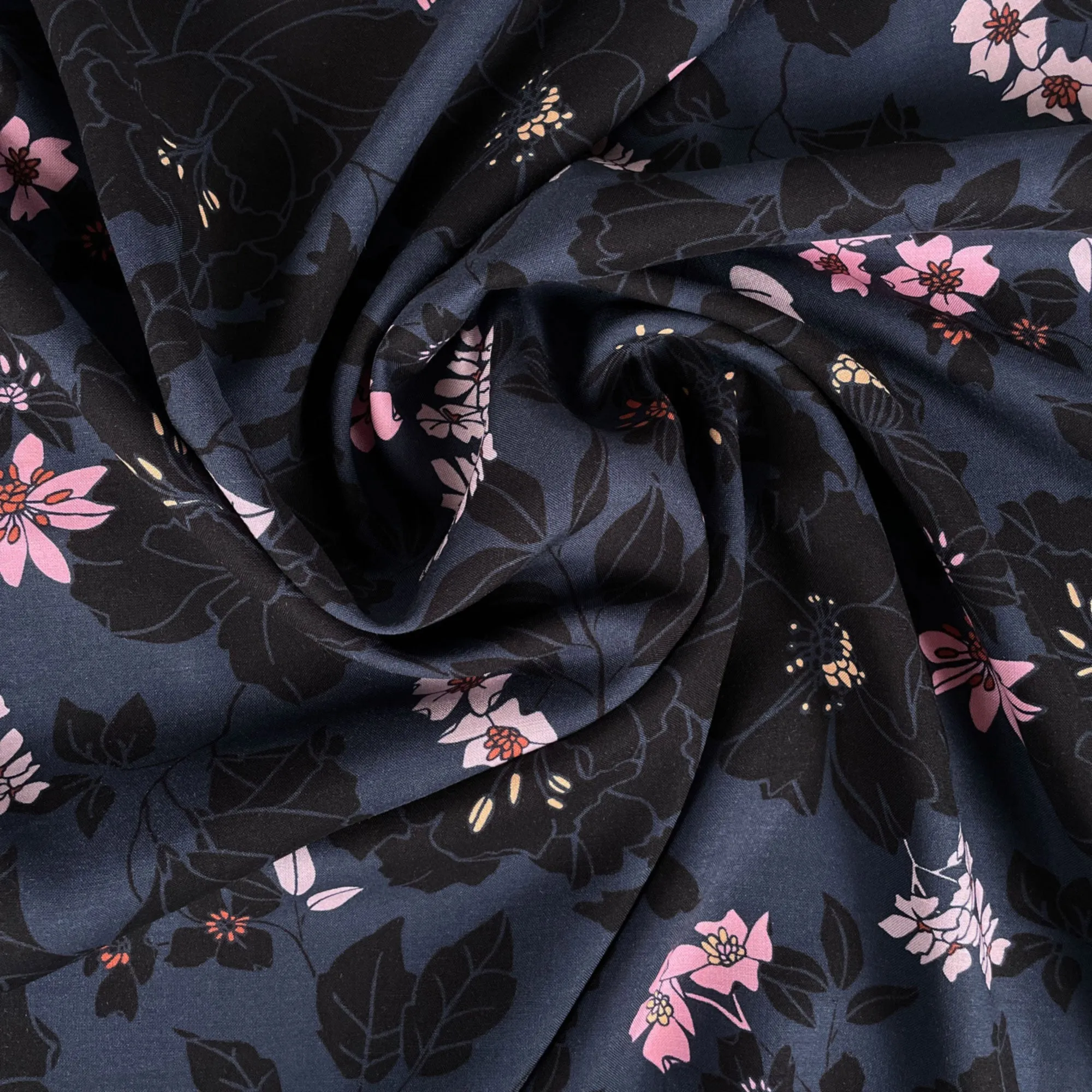 Limited Edition Viscose Rayon Challis in Hydrony