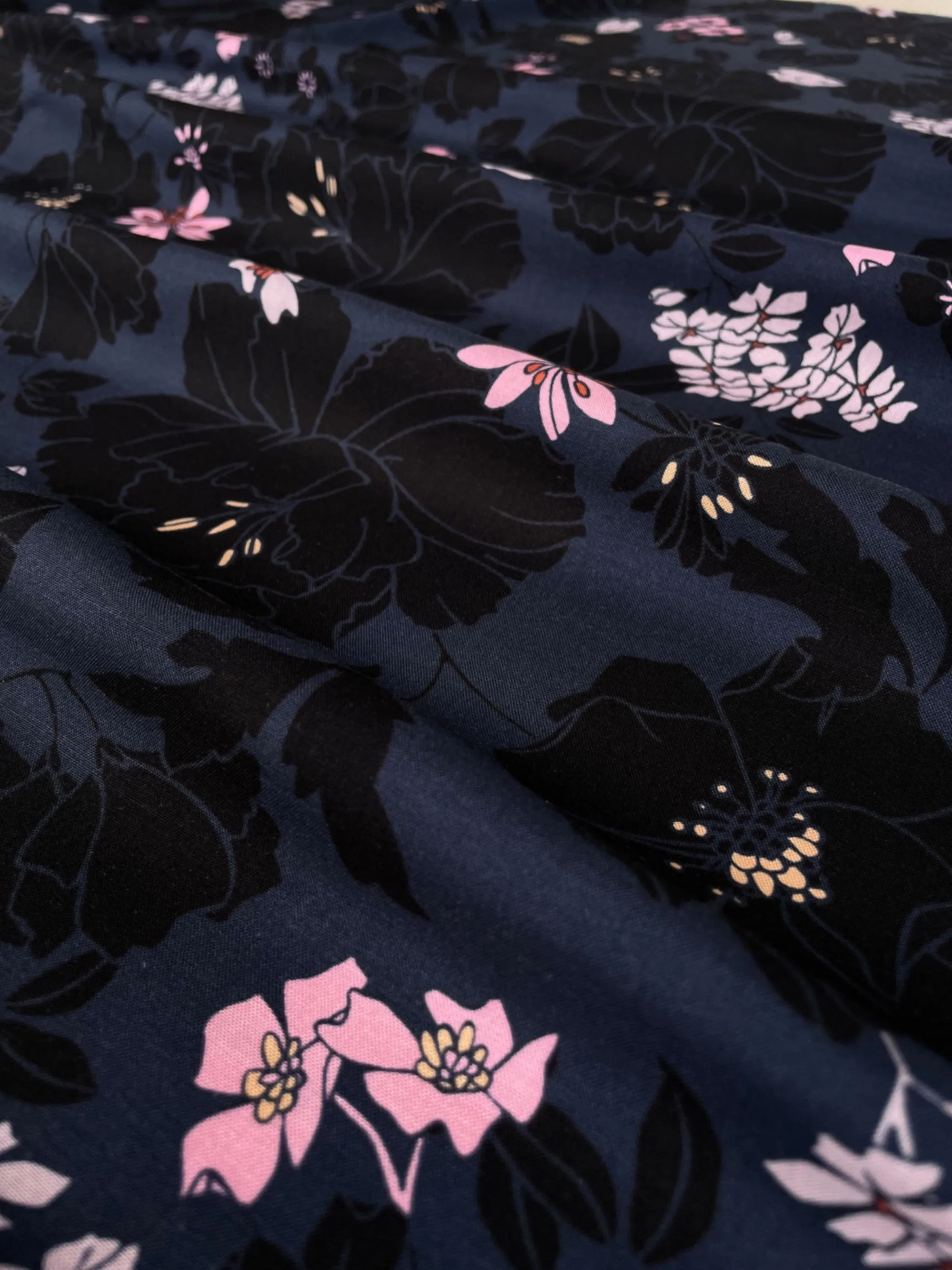 Limited Edition Viscose Rayon Challis in Hydrony