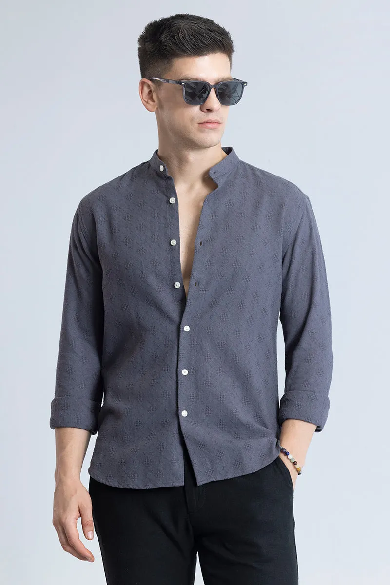 Mandarin Mystique Grey Shirt