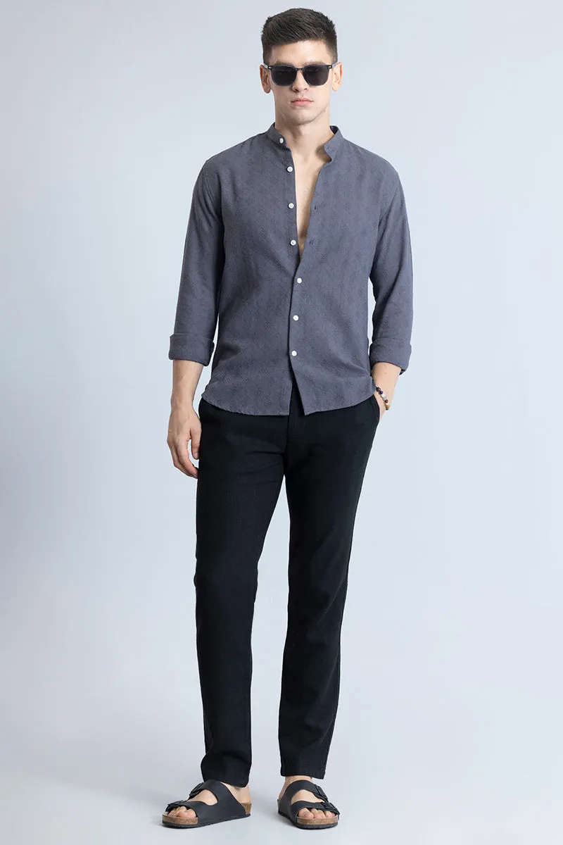 Mandarin Mystique Grey Shirt