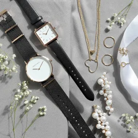 Mauve Watch & Jewelry Gift Set