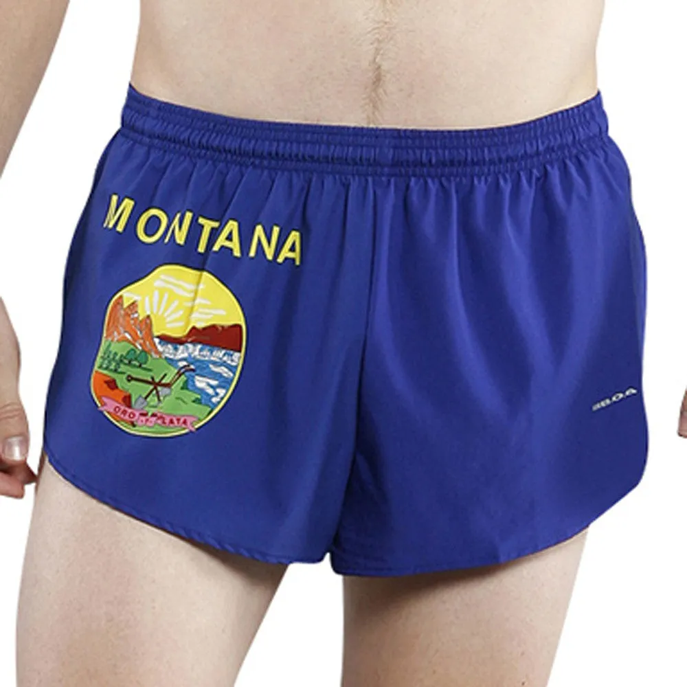 Men's 1" Elite Split Shorts- Montana