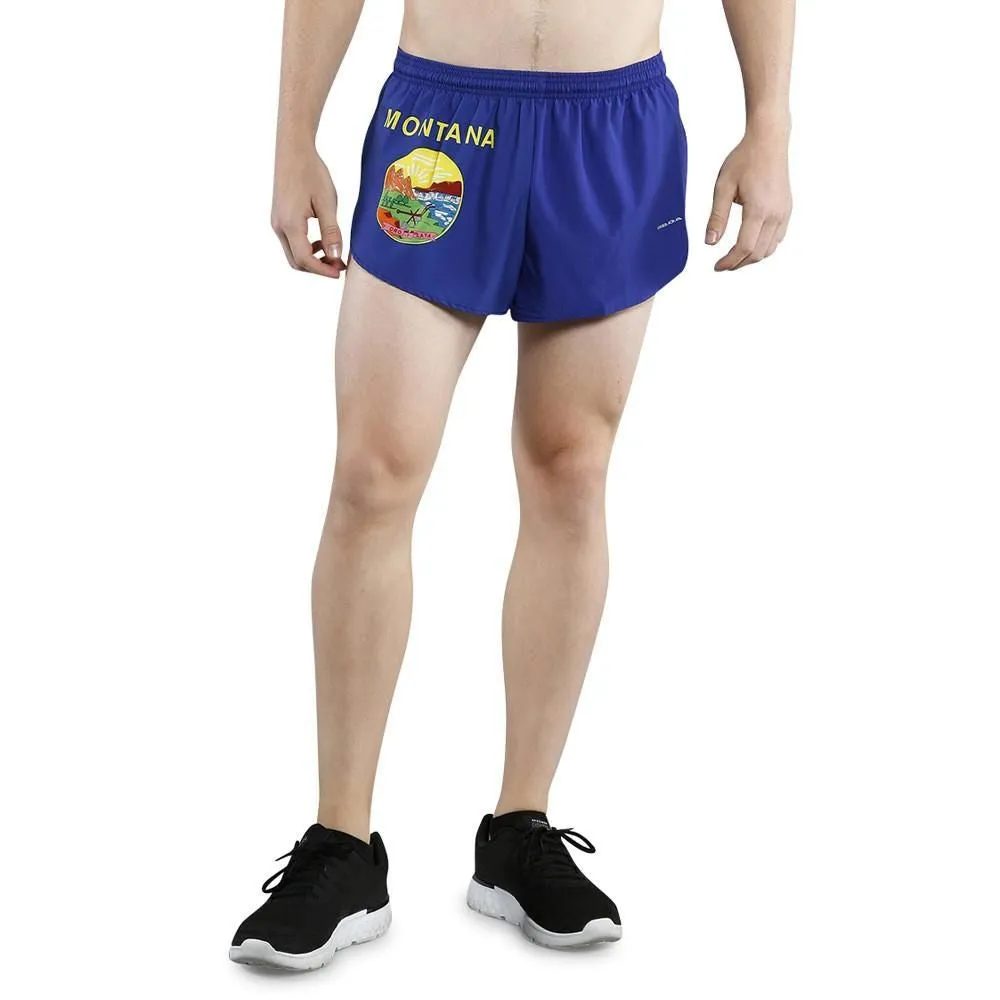 Men's 1" Elite Split Shorts- Montana