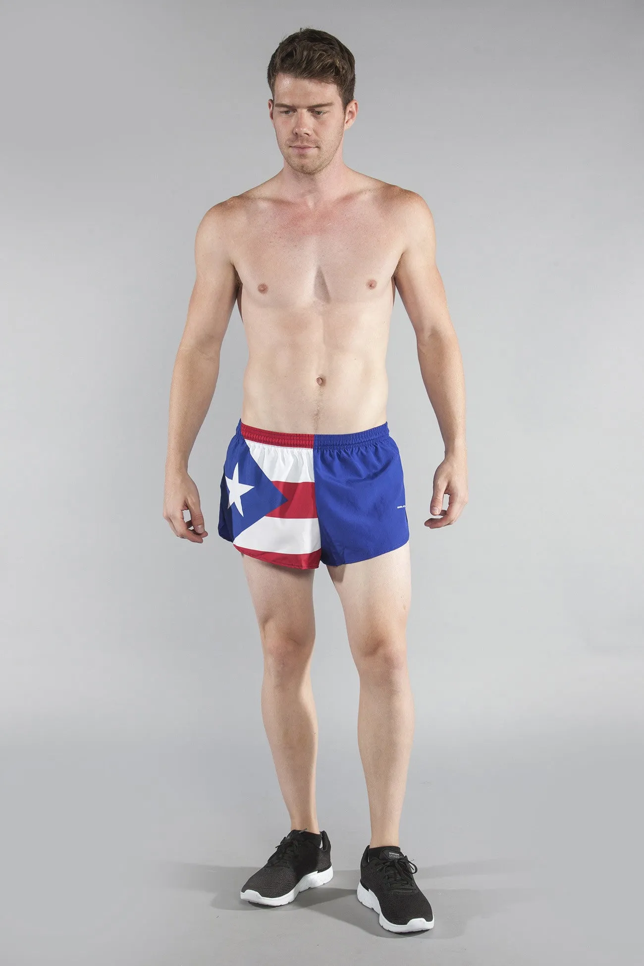 Men's 1" Elite Split Shorts- Puerto Rico