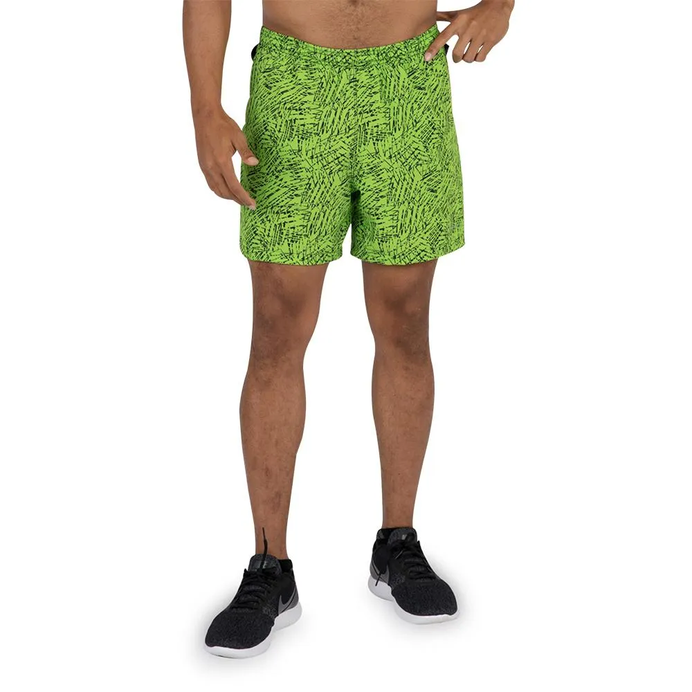 Men's 2-N-1 5 Inch Ultra Running Shorts- Hyper Lime