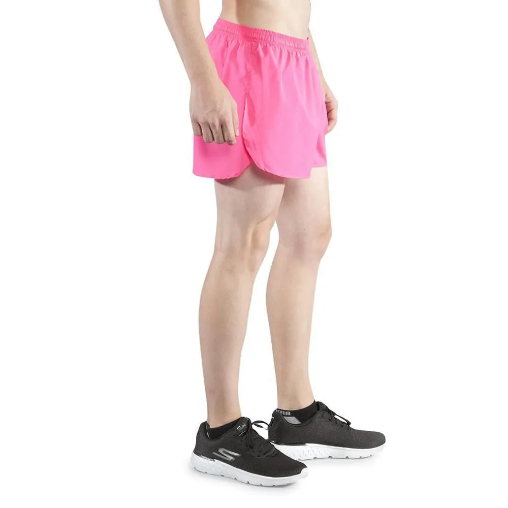 Men's 3" Half Split Trainer Shorts- Hot Pink