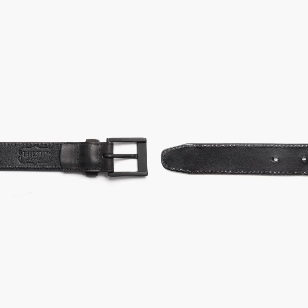 Men's Classic Leather Belt | Black Matte