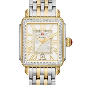 Michele Deco Madison Diamond Two-Tone 18K Gold Diamond Dial Watch MWW06T000144