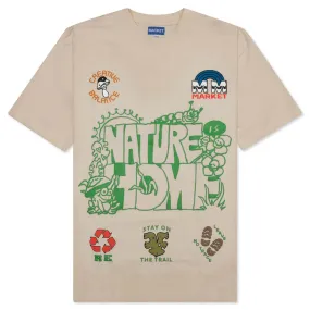 Nature Is Home T-Shirt - Sand