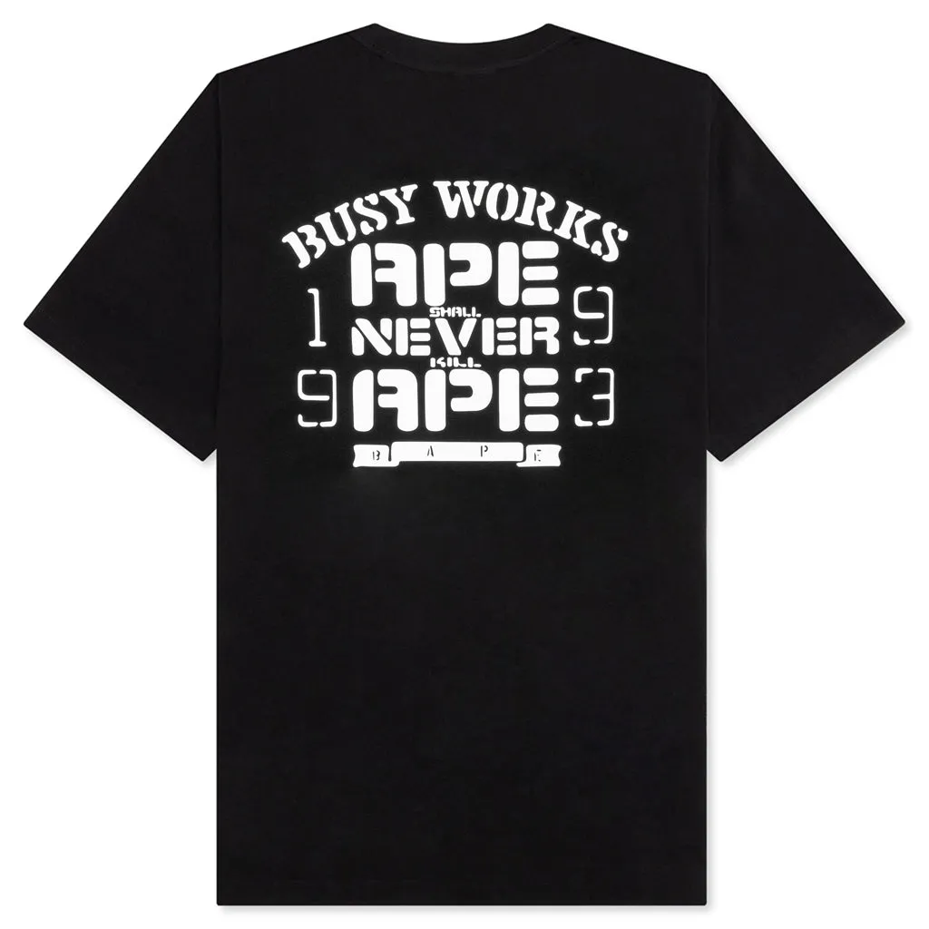 OG Ape Head College Relaxed Fit Tee - Black