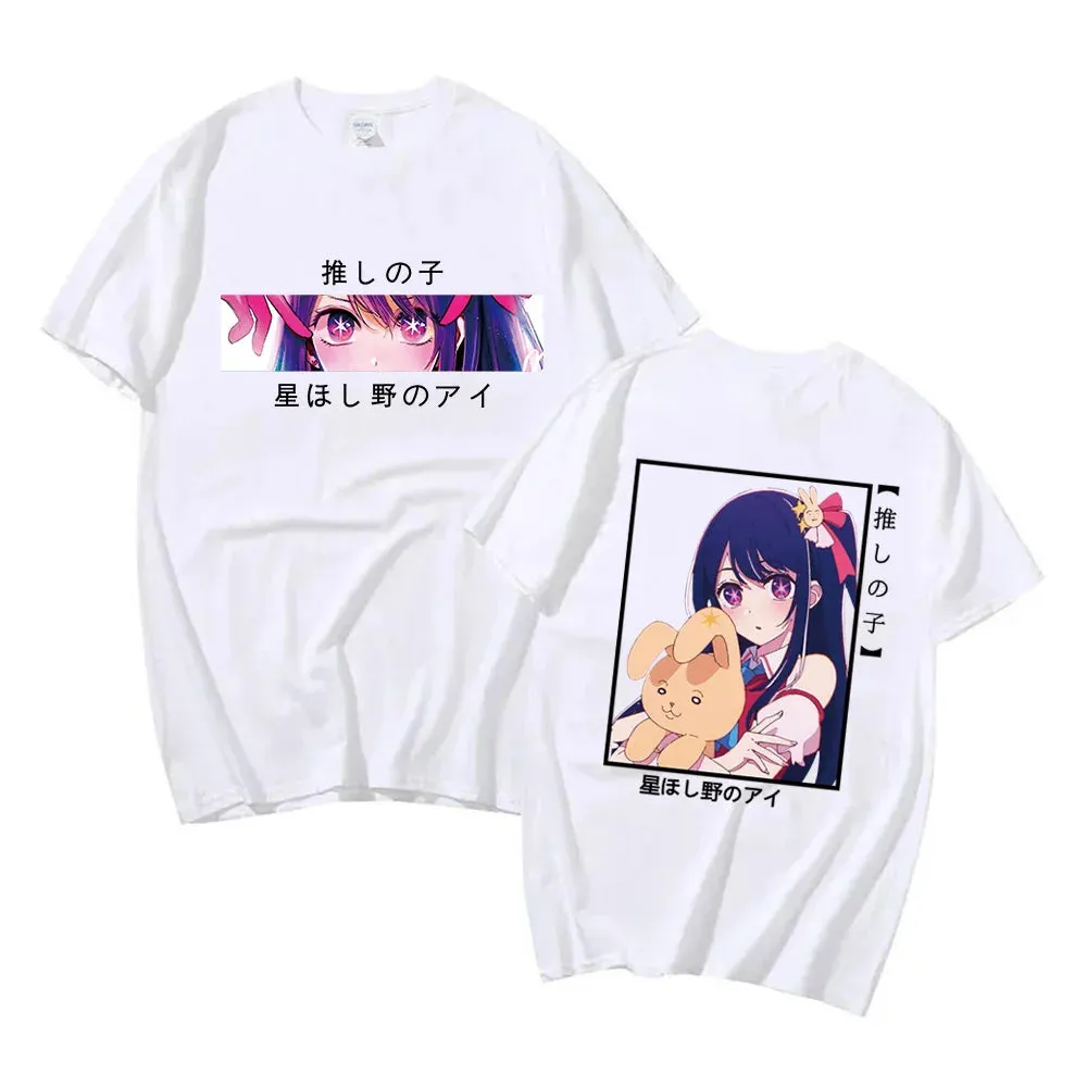 Oshi No Ko Ai Hoshino Unisex Graphic Short Sleeve Anime T-Shirt