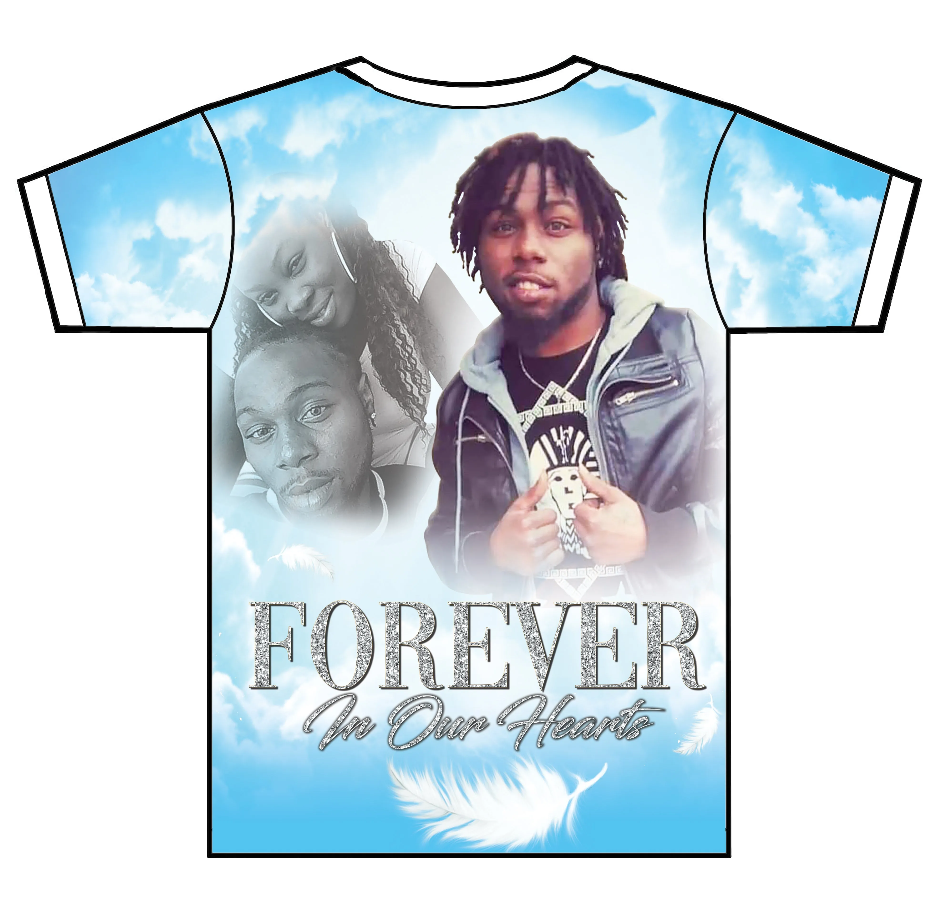 "Heavenly Gates" Custom Designed Memorial3D shirt